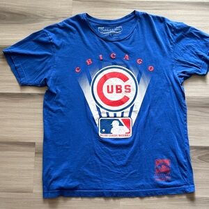 Mitchell & Ness Blue Chicago Cubs Tee